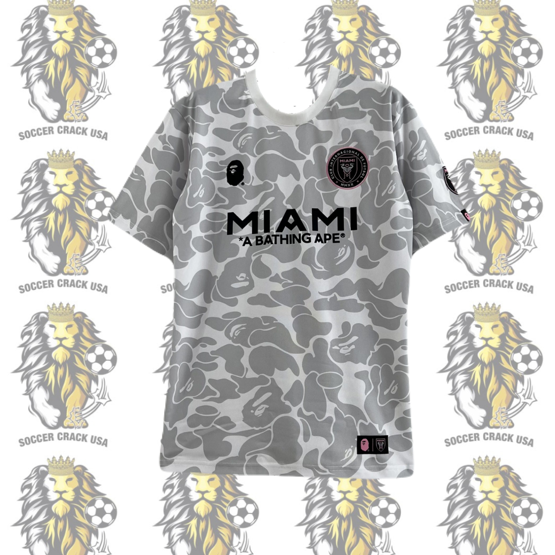 The BAPE X Inter Miami CF Jersey Grey – Soccer Crack