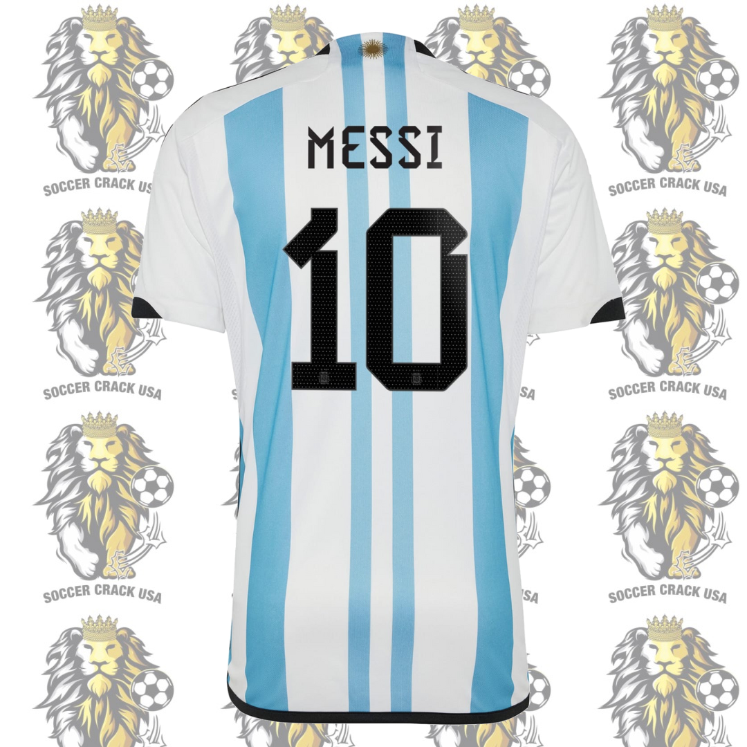 3 Stars Argentina Home Messi Soccer Jersey Men′ S/Children′ S - China  Football Shirt and Football Jersey price