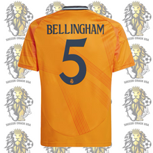 Load image into Gallery viewer, Jude Bellingham #5 Kit soccer uniform for Kid’s 2024/2025 color orange