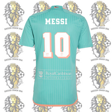 Load image into Gallery viewer, Inter Miami Lionel Messi #10 Aqua Kit – Complete Jersey & Shorts Set for kids