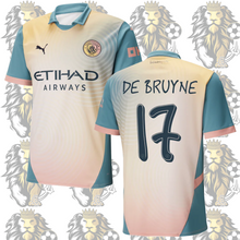 Load image into Gallery viewer, Manchester City Jersey 2024 - De Bruyne #17 (Rose Bay/Bold)