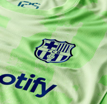 Load image into Gallery viewer, FC Barcelona Third Soccer Jersey 2024/2025 Lime with Patch