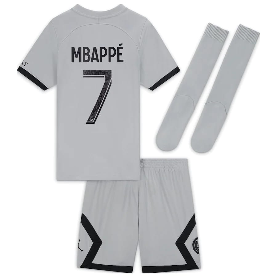 PSG Away MBAPPE 7 Grey 22/23 for Kid's – Soccer Crack
