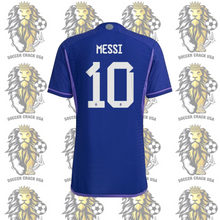 Load image into Gallery viewer, Messi Argentina Jersey with 3 stars for adults 22/23