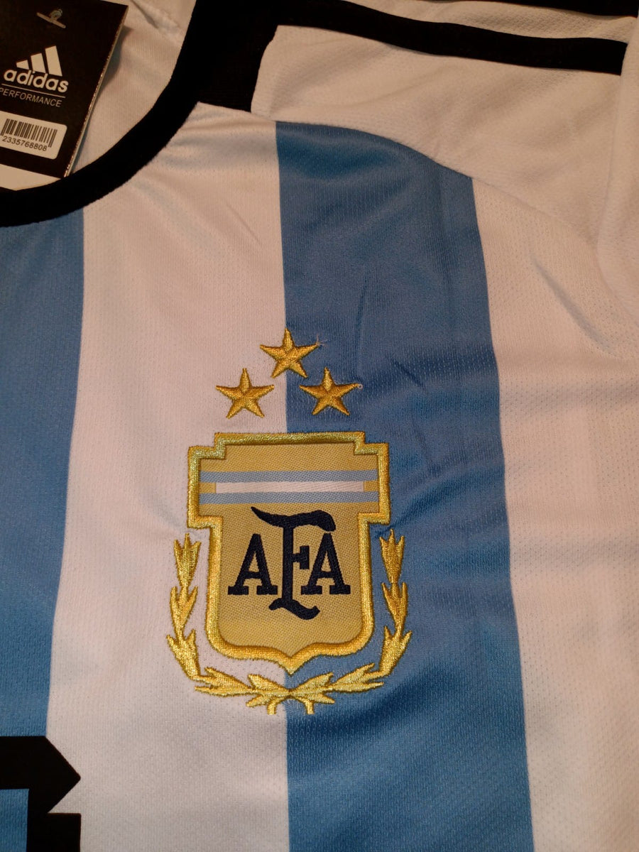 Kid's Replica adidas Messi Argentina Home Jersey 2022 - 3 Stars