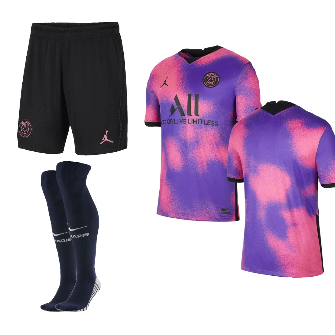 TKHHC Paris Away Jersey, Pink Purple Football Jersey,Child