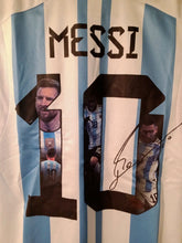 Load image into Gallery viewer, Lionel Messi Kit Soccer Uniform 3 stars Argentina 2023 for Kids
