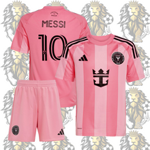 Load image into Gallery viewer, Messi Inter Miami 2025 Kids’ Uniform | Jersey + Shorts | Official Edition
