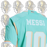 Inter Miami Lionel Messi #10 Aqua Kit – Complete Jersey & Shorts Set for kids