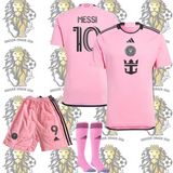 Leonel Messi 10 Miami Soccer Uniform for kids