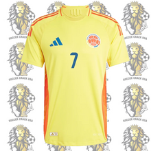 Load image into Gallery viewer, Luis Díaz Soccer Uniform Colombia #7 kids Size
