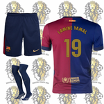 FC Barcelona Lamine Yamal #19 Complete Kit for kids 2024-2025