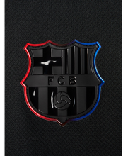 Load image into Gallery viewer, Black Barcelona Player Jersey - Tailored Fit &amp; Elite Performance”
