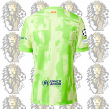 Load image into Gallery viewer, FC Barcelona Third Soccer Jersey 2024/2025 Lime with Patch
