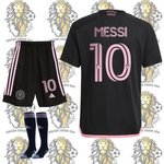 Lionel Messi 10 Miami Soccer Uniform Black for Kid’s