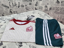 Load image into Gallery viewer, Kids Kit Mexico Team Away 2022 World Cup Soccer Jersey
