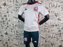Load image into Gallery viewer, Kids Kit Mexico Team Away 2022 World Cup Soccer Jersey
