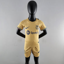 Load image into Gallery viewer, Lewandowski Barcelona Uniform Gold 22/23 for Kids
