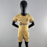 Lewandowski Barcelona Uniform Gold 22/23 for Kids