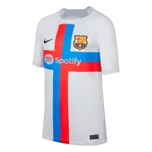 Load image into Gallery viewer, Lewandowski Barcelona Soccer Uniform for kid’s gray 22/23
