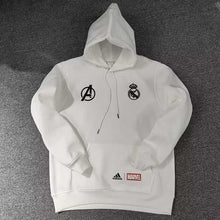 Load image into Gallery viewer, Real Madrid Avengers Marvel Hoodie White
