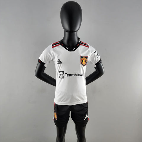 Manchester United Kit Uniform for kid's 22/23 White – Soccer Crack