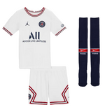 Paris Saint Germain 21/22 White Kit Full Uniform for kid’s