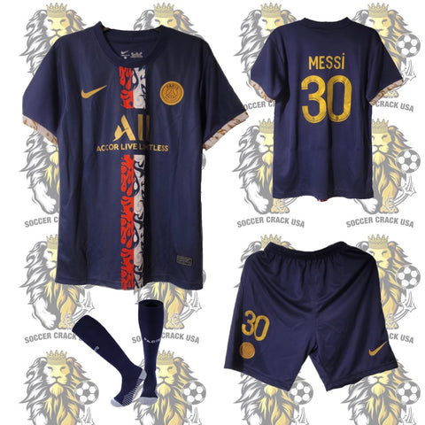 Messi 30 Paris Saint Germain Soccer Uniform kid’s Size 22/23 Special Edition