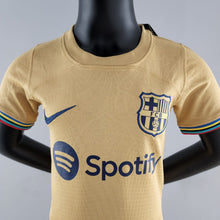 Load image into Gallery viewer, Lewandowski Barcelona Uniform Gold 22/23 for Kids
